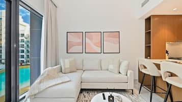 Appartement, balkon | Woonruimte