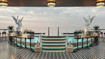 Outdoor banquet area
