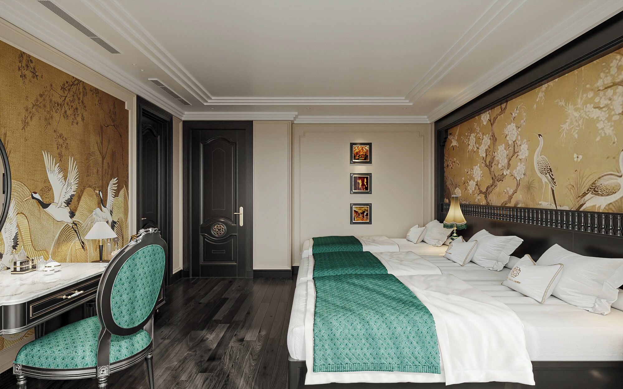 Family Triple Room, Balcony, Ocean View | Desk