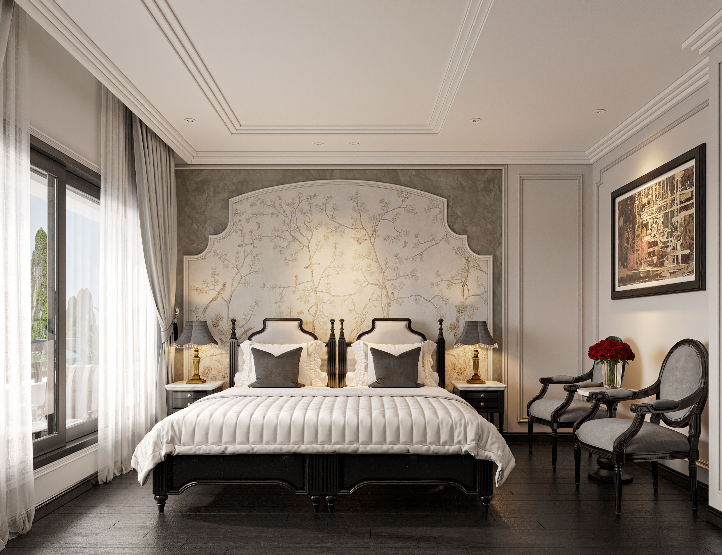 Senior Double or Twin Room, Balcony, Ocean View | Desk