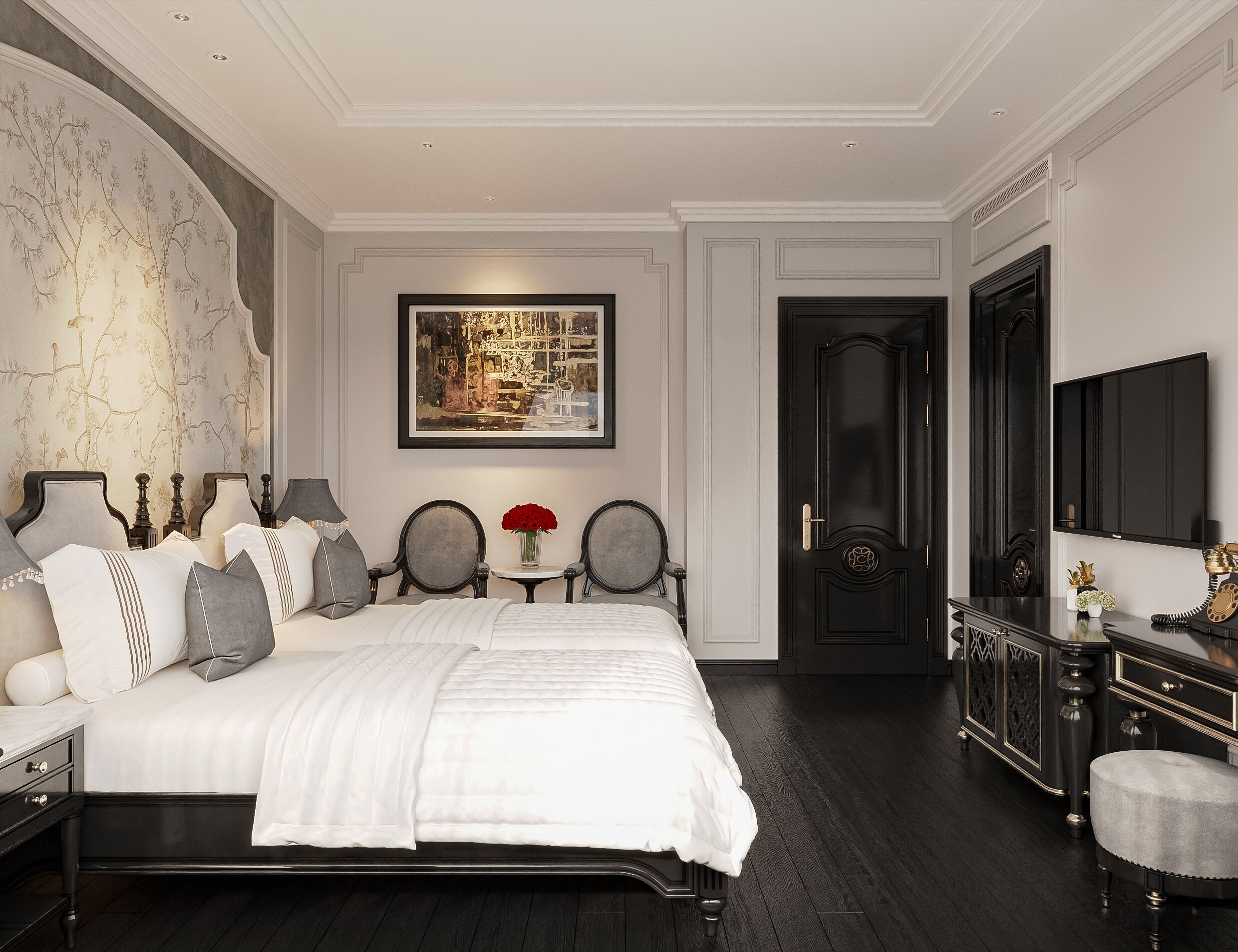 Senior Double or Twin Room, Balcony, Ocean View | Desk