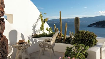 Romantic Double Room, Sea View | Terrace/patio