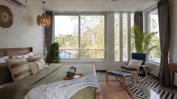 Villa - balkong - utsikt mot trädgården | Gratis wi-fi