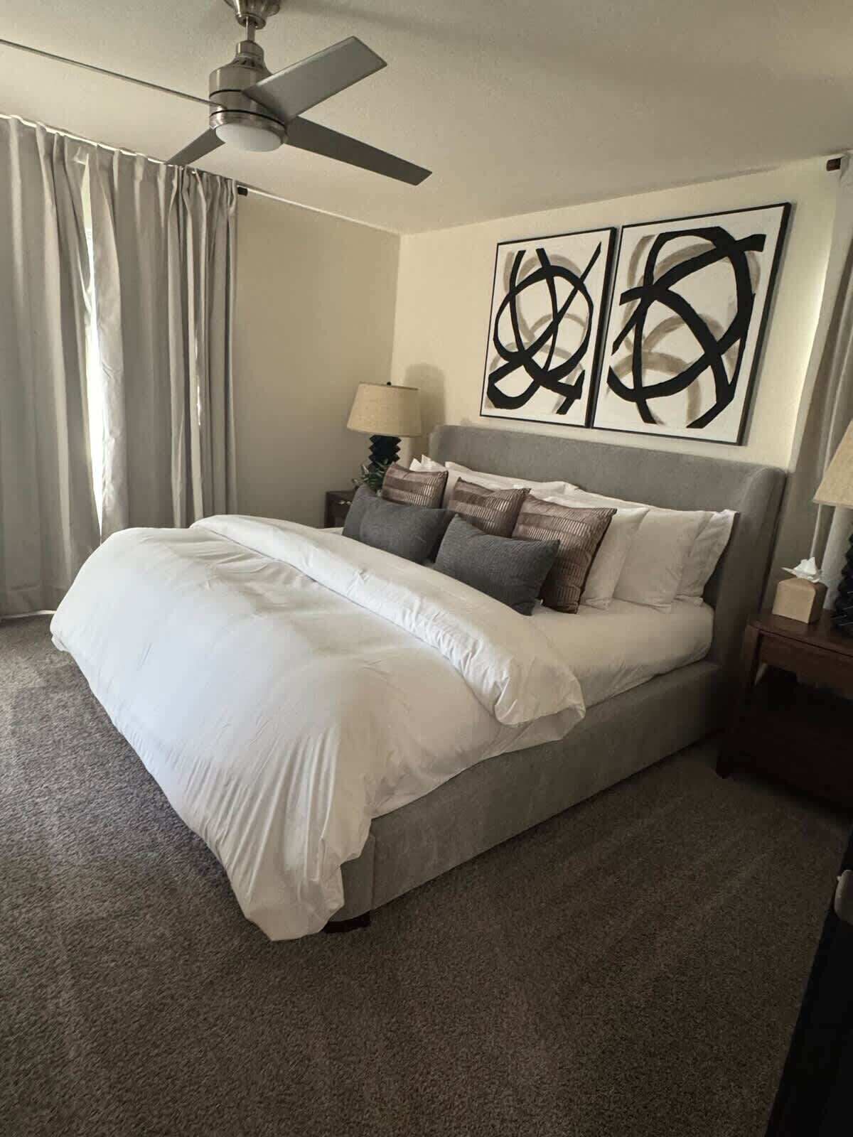 Iron/ironing board, WiFi, bed sheets