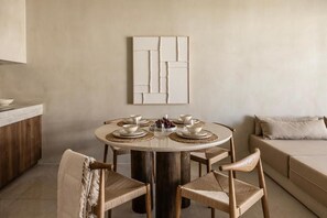 Suite, Patio, Pool View | Dining - Elea Luxury Suites (Kardamena)