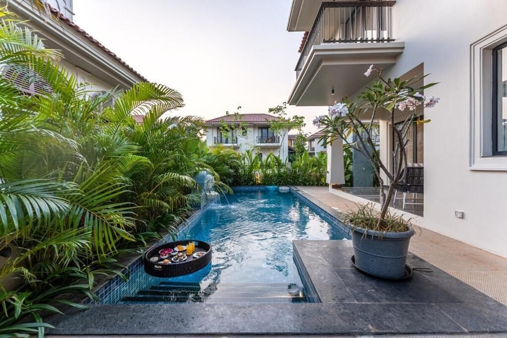 經典別墅, 露台, 花園景