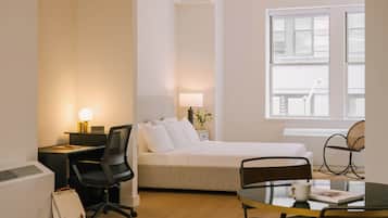 Superior Studio, 1 Queen Bed with Sofa bed | Premium bedding, memory-foam beds, laptop workspace, blackout curtains