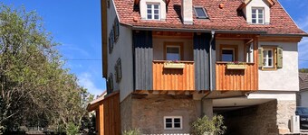 Holiday Home in Jagst Valley: Gerbertor – Stay in a Historic Landmark with Meadow and Stream