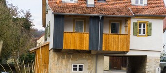 Holiday Home in Jagst Valley: Gerbertor – Stay in a Historic Landmark with Meadow and Stream