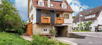 Holiday Home in Jagst Valley: Gerbertor – Stay in a Historic Landmark with Meadow and Stream