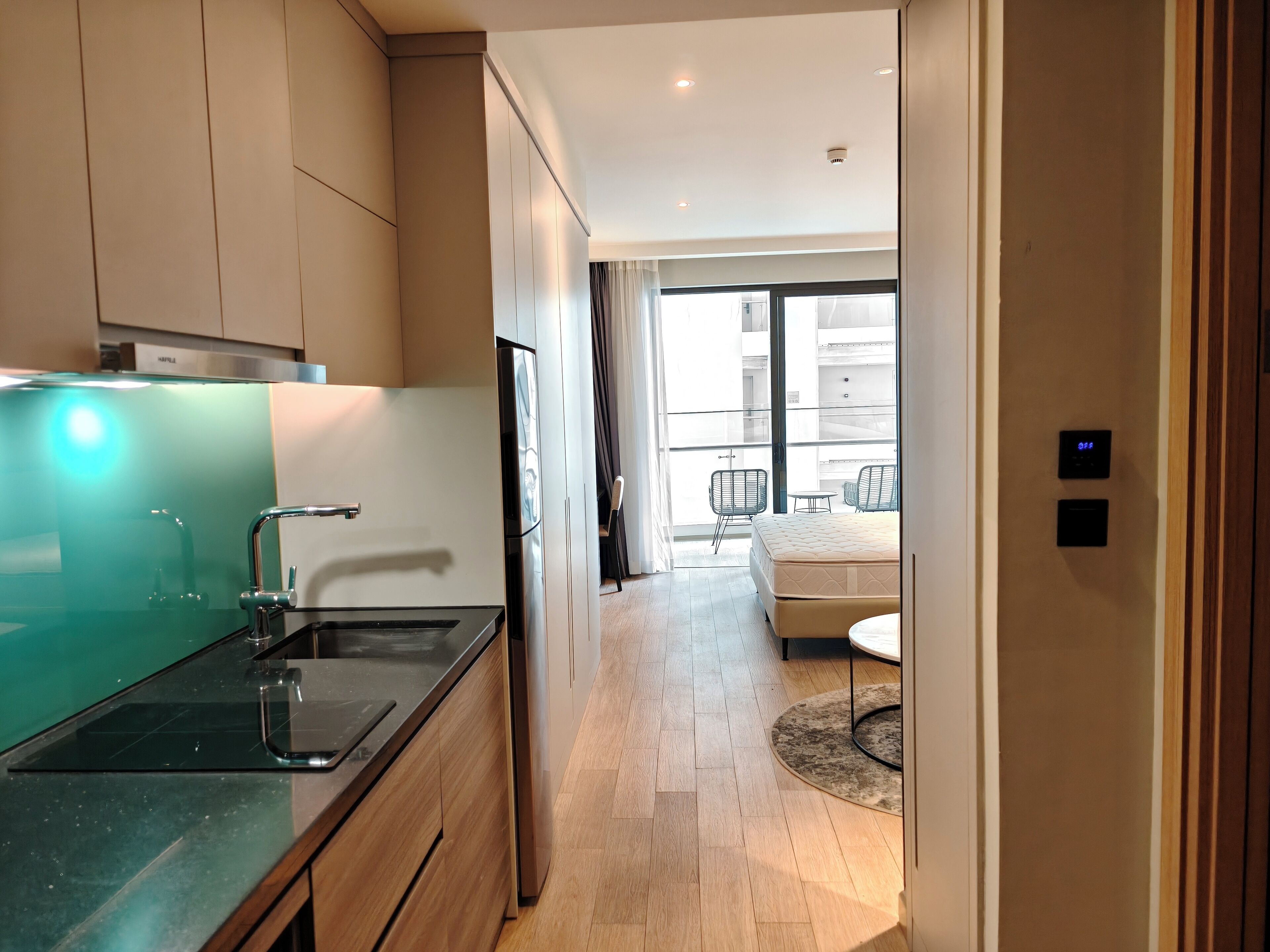 Premium Studio, Partial Ocean View | Desk, laptop workspace, free WiFi, bed sheets