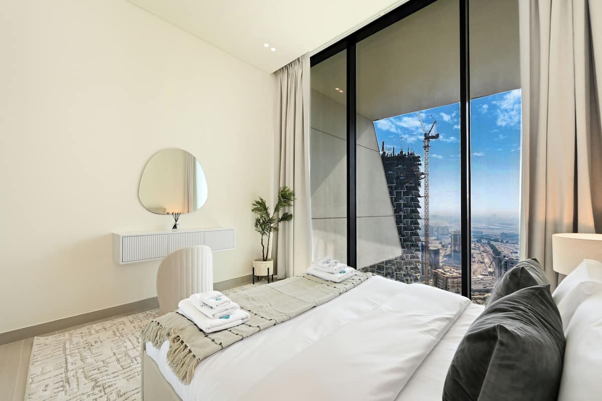 公寓, 阳台, 城市景观 | 熨斗/熨衣板、免费 WiFi