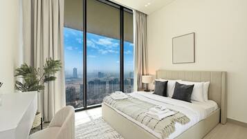 Departamento, balcón, vista a la ciudad | Tabla de planchar con plancha y wifi gratis