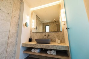 주니어 스위트, 전용 수영장, 바다 전망 | 욕실