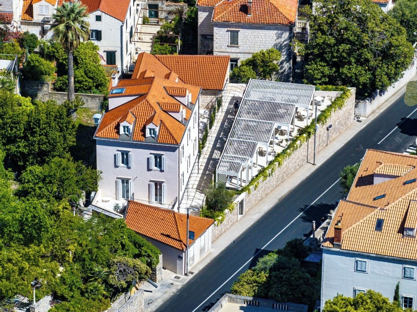 Façana frontal de l'allotjament