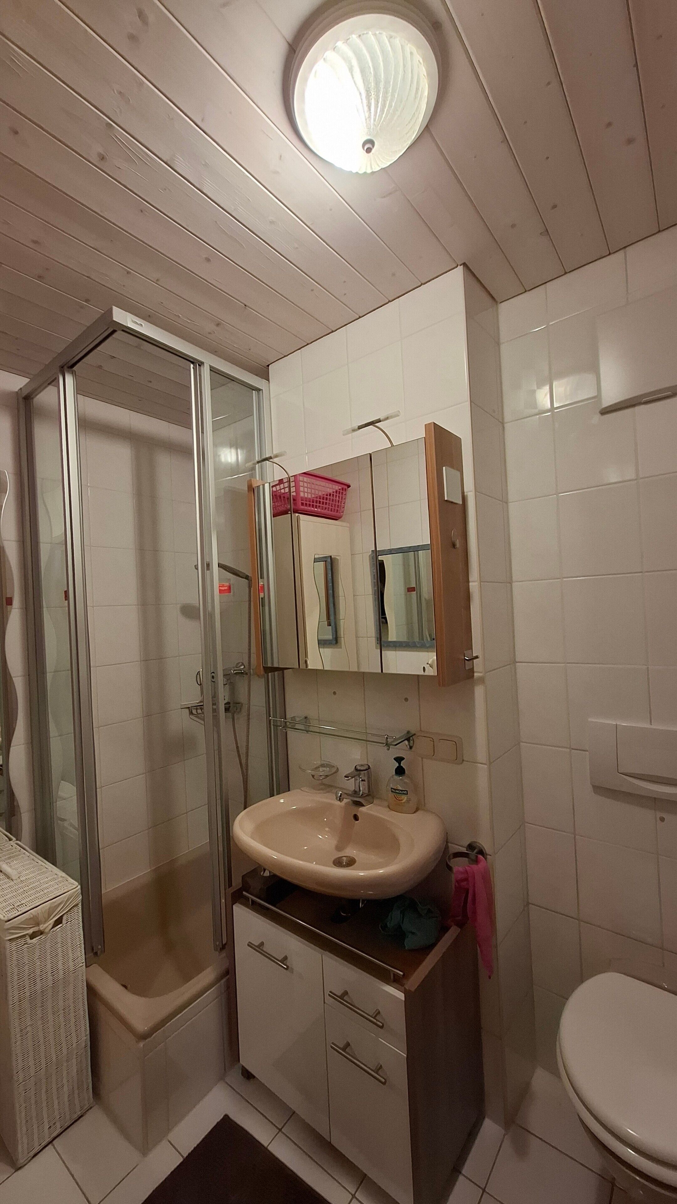 Douche, serviettes fournies