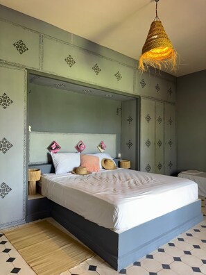 Deluxe Suite, Garden View | Desk, laptop workspace, blackout drapes, soundproofing - Domaine JJ (Sidi Abdallah Ghiat)