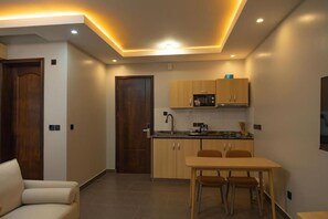 Executive suite, balkon, uitzicht op de stad