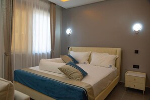 Executive suite, balkon, uitzicht op de stad