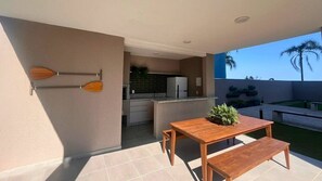 Outdoor dining - Solarium Beach Club -Apartamento T1.1102 (Itapoá)