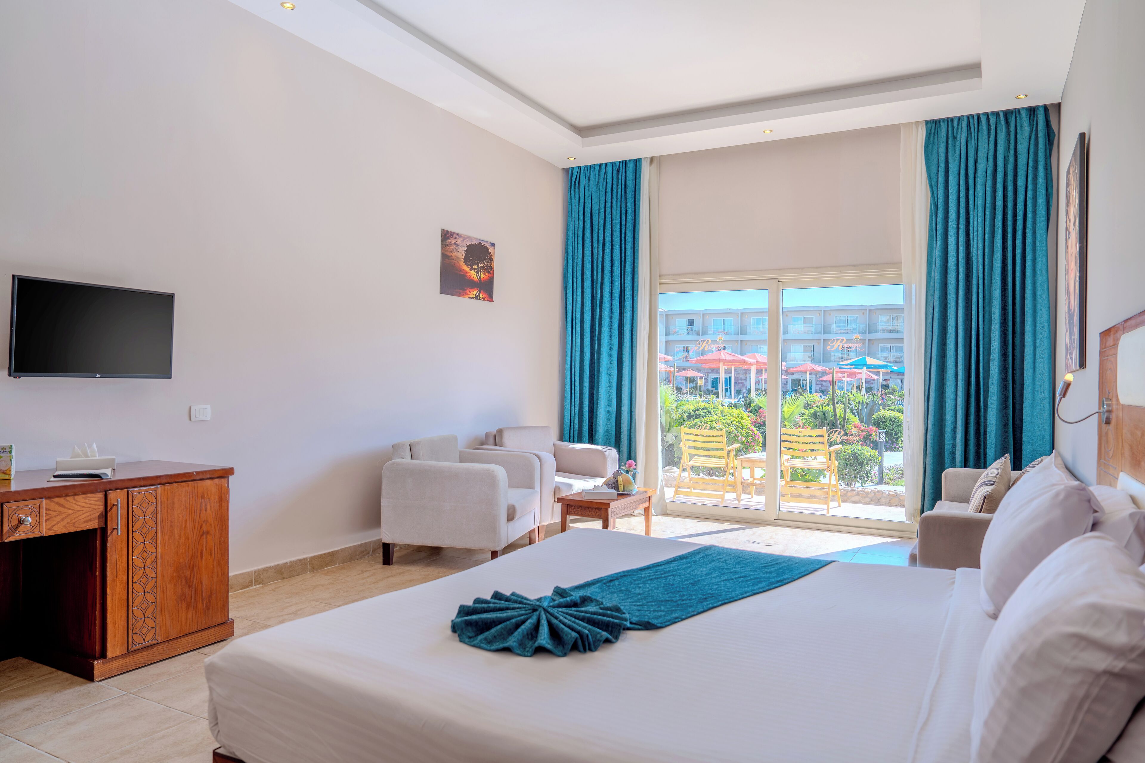 Standard-Doppel- oder -Zweibettzimmer, 1 Schlafzimmer, Gartenblick