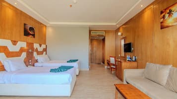 Standard Double or Twin Room, 1 Bedroom, Balcony, Sea View | In-room safe, desk, free WiFi