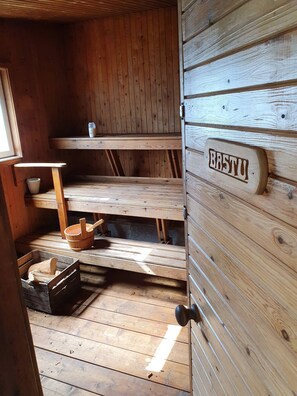 บ้านพัก, 1 ห้องนอน, วิวสวน | ซาวน่า