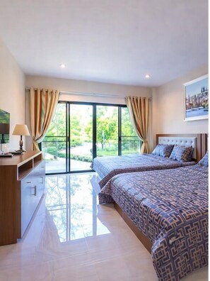 Deluxe Villa, 4 Bedrooms, Pool View | Free WiFi, bed sheets - Baanphet Sukphrom Wang Nam Khiao (Wang Nam Khiao)