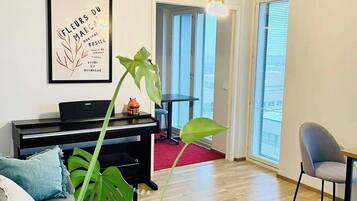 Appartement, 1 chambre, accessible aux personnes à mobilité réduite | Coin séjour