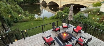 Newly remodeled 3 bedroom, 1.5 bath home on the river in downtown Elkhart. 