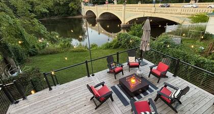 Newly remodeled 3 bedroom, 1.5 bath home on the river in downtown Elkhart.