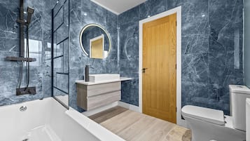 Towels, soap, toilet paper
