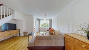 Maison, 3 chambres, fumeur, patio | Salle de séjour