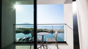 Superior Triple Room, Balcony, Sea View | Terrace/patio