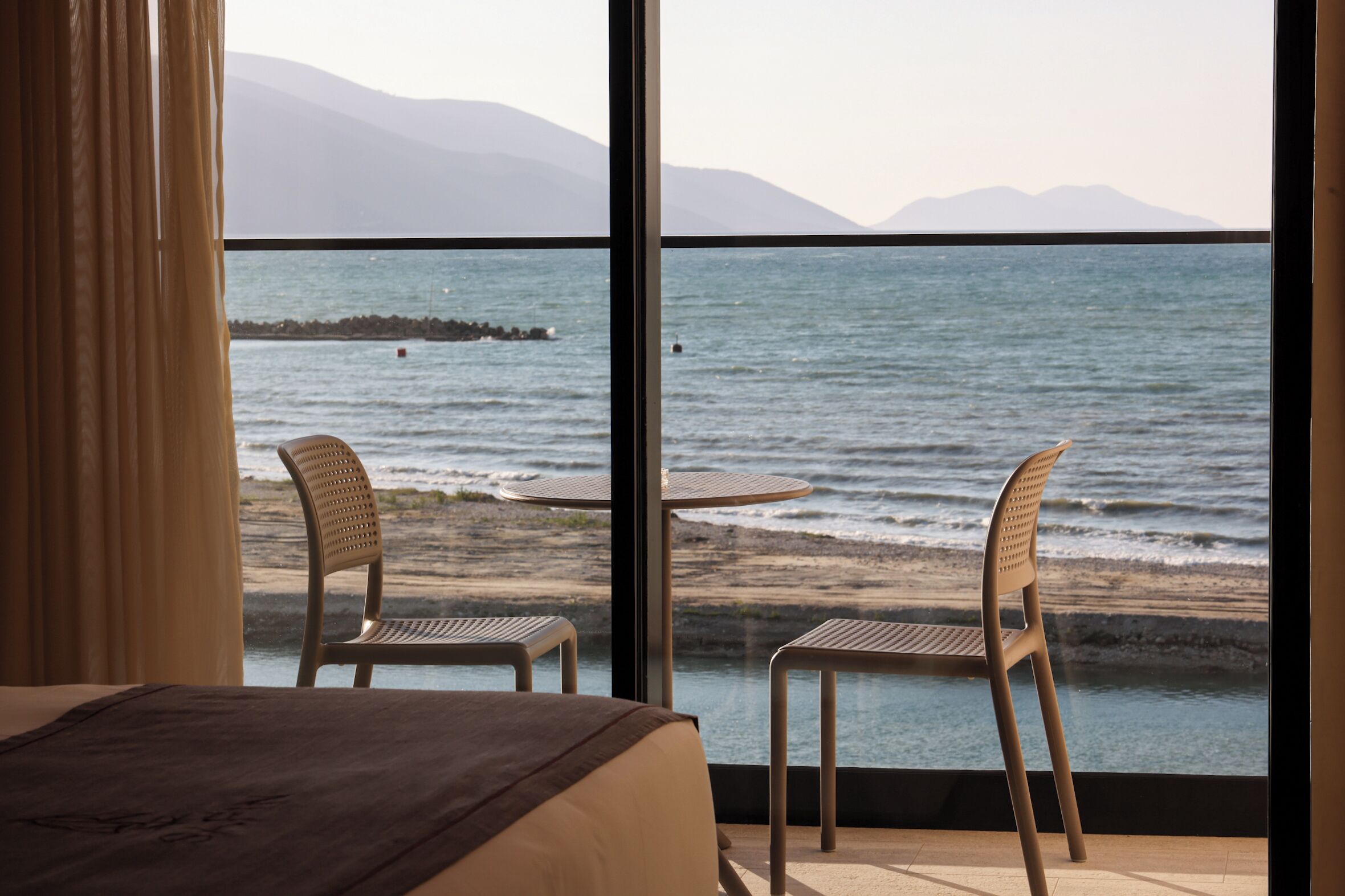 Superior-Dreibettzimmer, 1 King-Bett und Schlafsofa, Balkon, Meerblick | Balkon