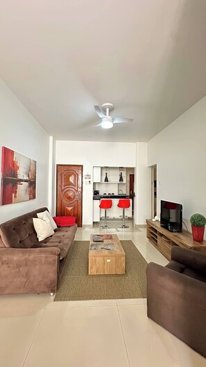 Apartment, 2 Bedrooms, Accessible, Garden View | Living area - Atlântica 2 Bedrooms (Rio de Janeiro)