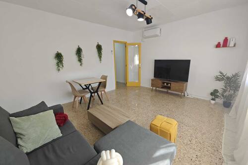 Departamento, se aceptan mascotas, junto a la playa | Área de sala de estar