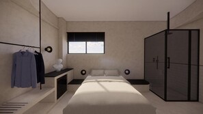 In-room safe, desk, blackout drapes, soundproofing - Ernest Suites Psiri (Athens)