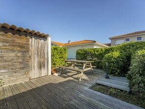 Outdoor dining - House near ocean - 6 guests (Mimizan)