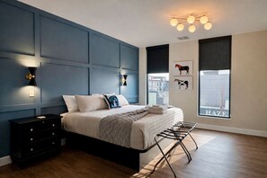 Desk, iron/ironing board, free WiFi, bed sheets - NuLu Skyline 5BR Penthouse and Rooftop Spa (Louisville)