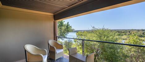 Luxury Double Room, Patio, River View | Terrace/patio