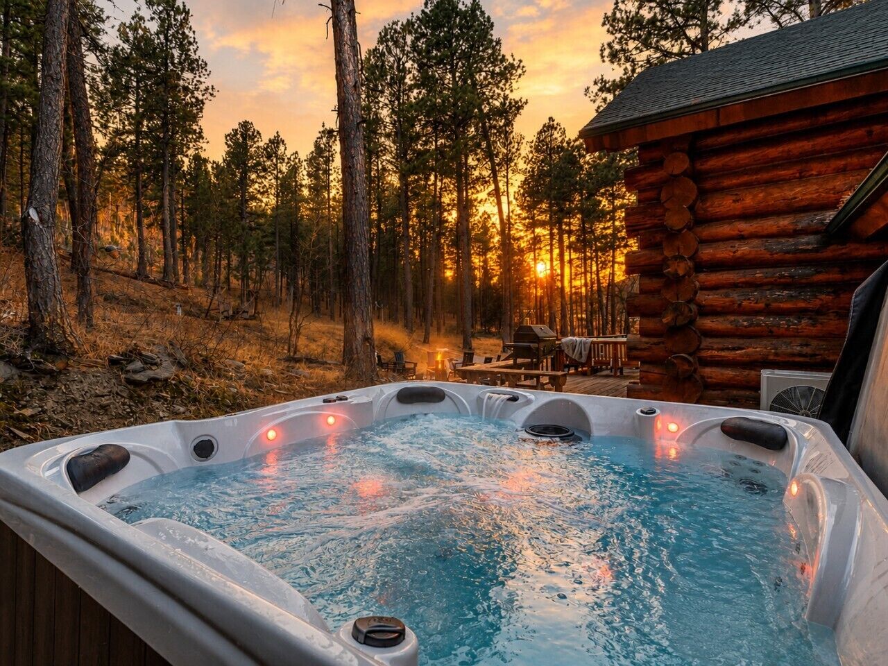 Bañera de hidromasaje al aire libre