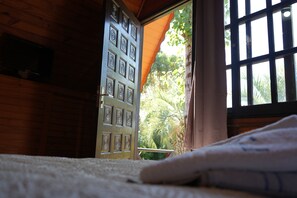 Cabana clássica, varanda | Parte interna