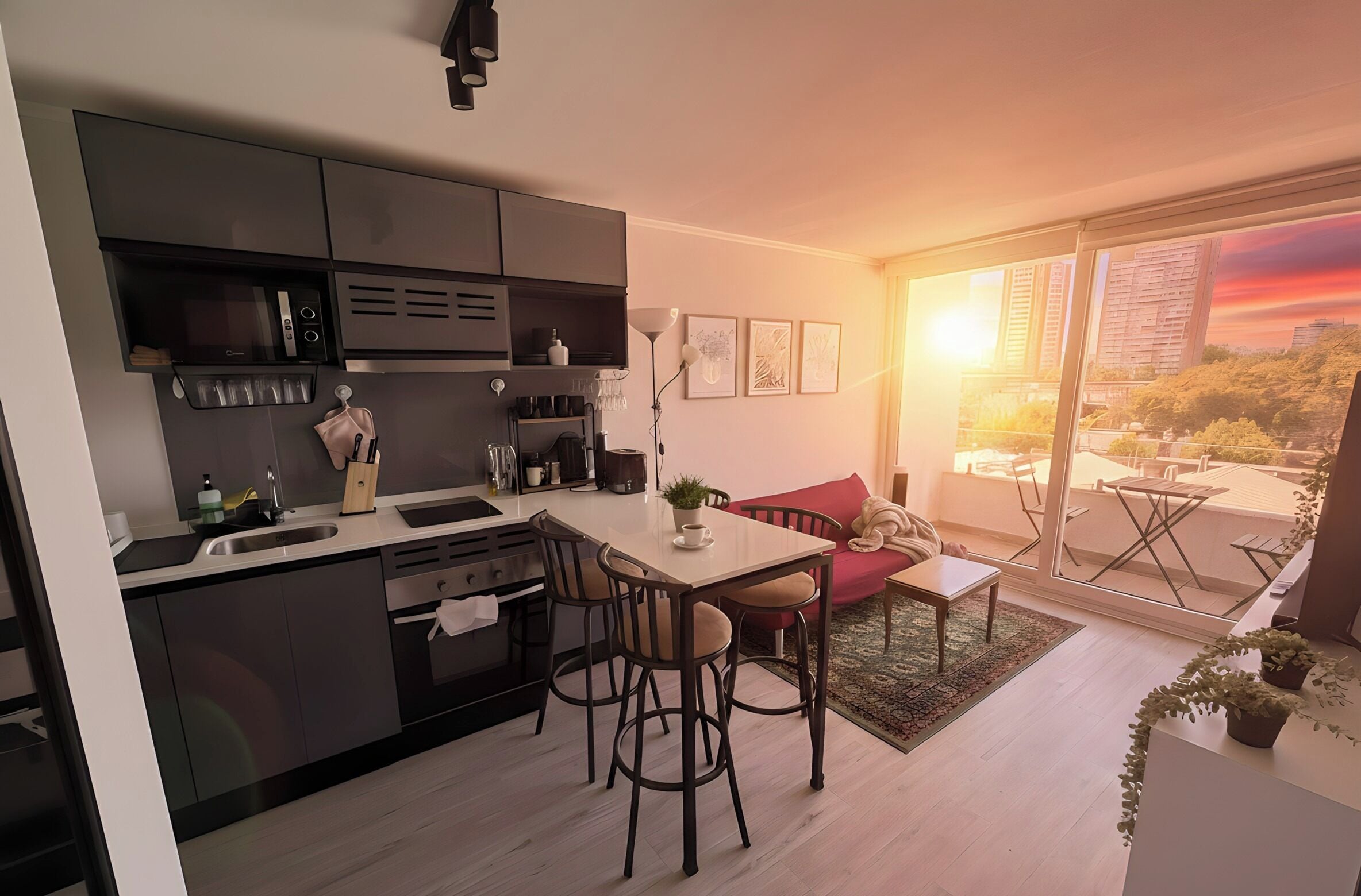 Căn hộ Tiêu chuẩn, 2 phòng ngủ | Bếp riêng | Tủ lạnh, lò vi sóng, lò nướng, bếp nấu 