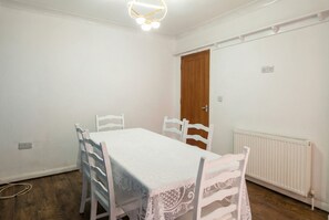 Dining - Spacious detached home with fireplace, BBQ, and parking (West Yorkshire)
