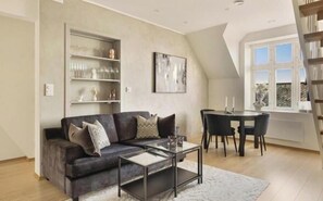 Living room - Bergenhus Apartment in Historical Sandviken (Bergen)