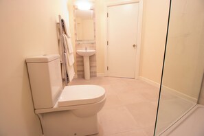 Shower, towels, soap, shampoo - Hawthorn Lodge  (Clifden)