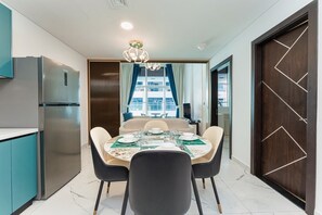 Luxury Apartment, 1 King Bed, Non Smoking, City View | Interior - PVH - Opalz by Danube 1BR with Jacuzzi (Dubai)
