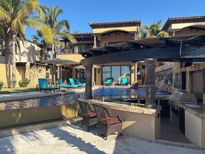 Terrace/patio - Elegant Novaispania 4BR house views Pacific next to Quivira Golf Cabo San Lucas (Cabo San Lucas)