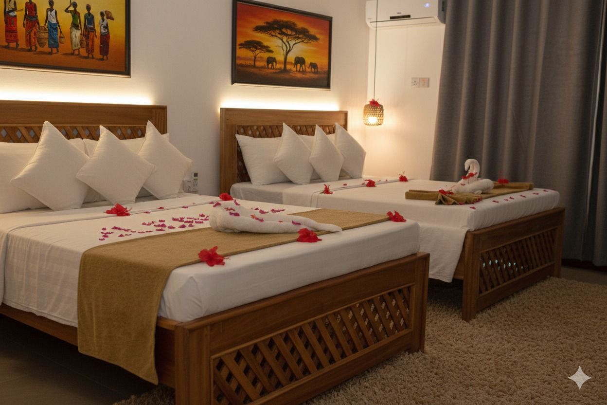 Family Twin Room, Balcony | Laptop workspace, free WiFi